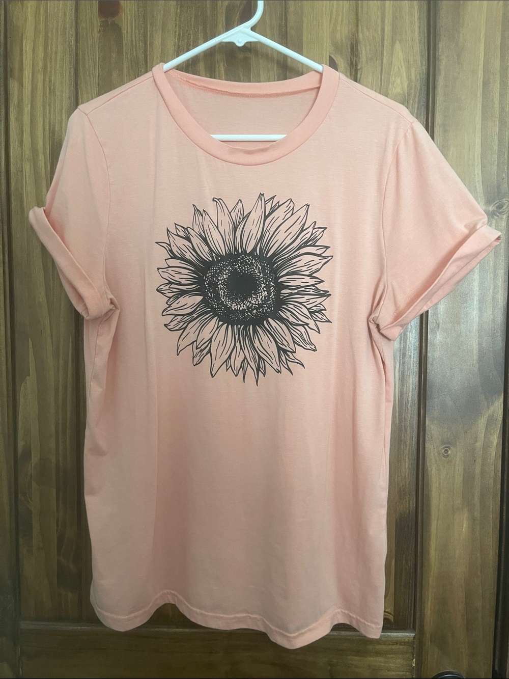 Orange Sunflower Graphic Short Sleeve Tee